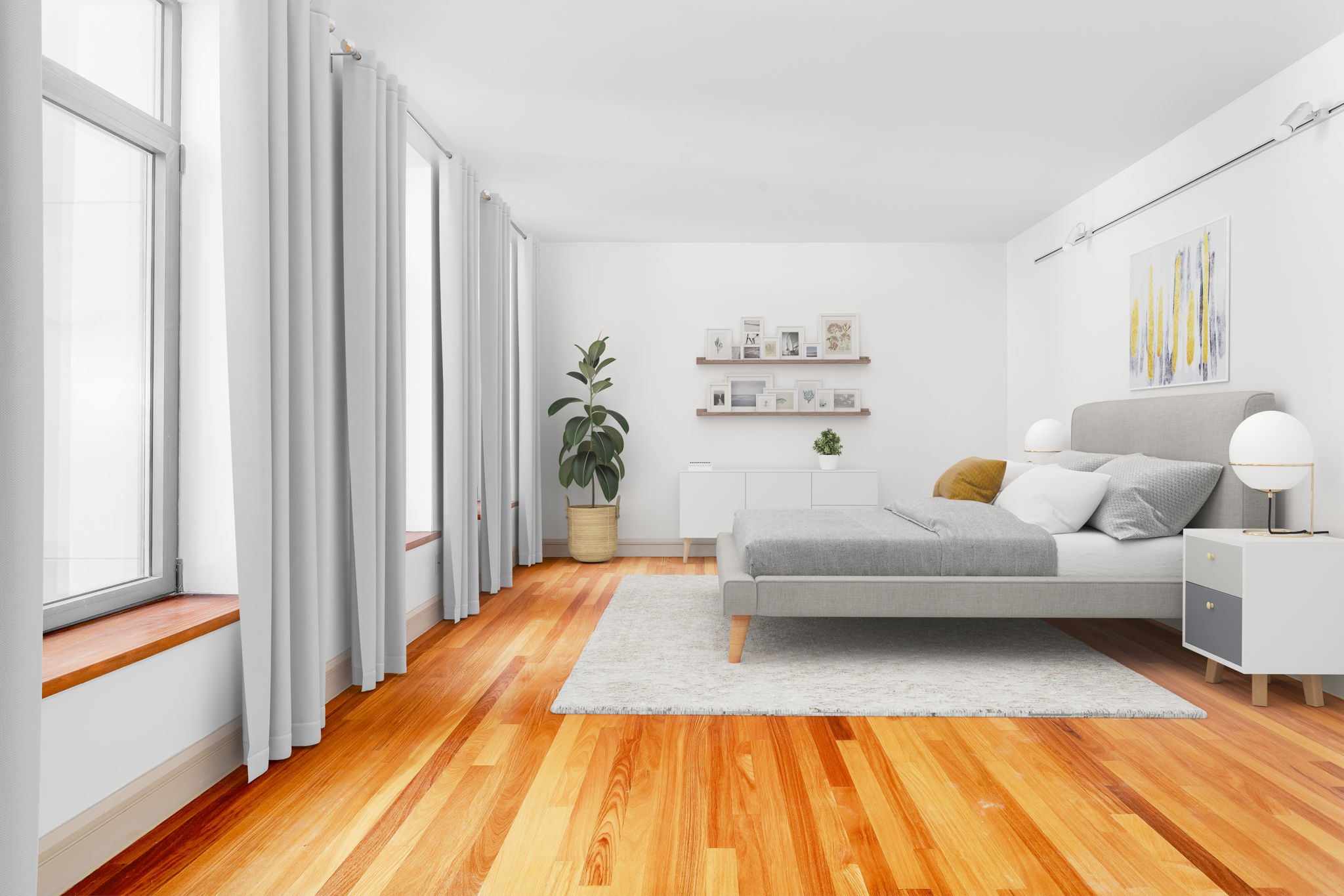 346 Coney Island Avenue, Unit 404 Brooklyn, NY 11218 - Photo 1 of 14 a spacious bedroom with a bed and a window