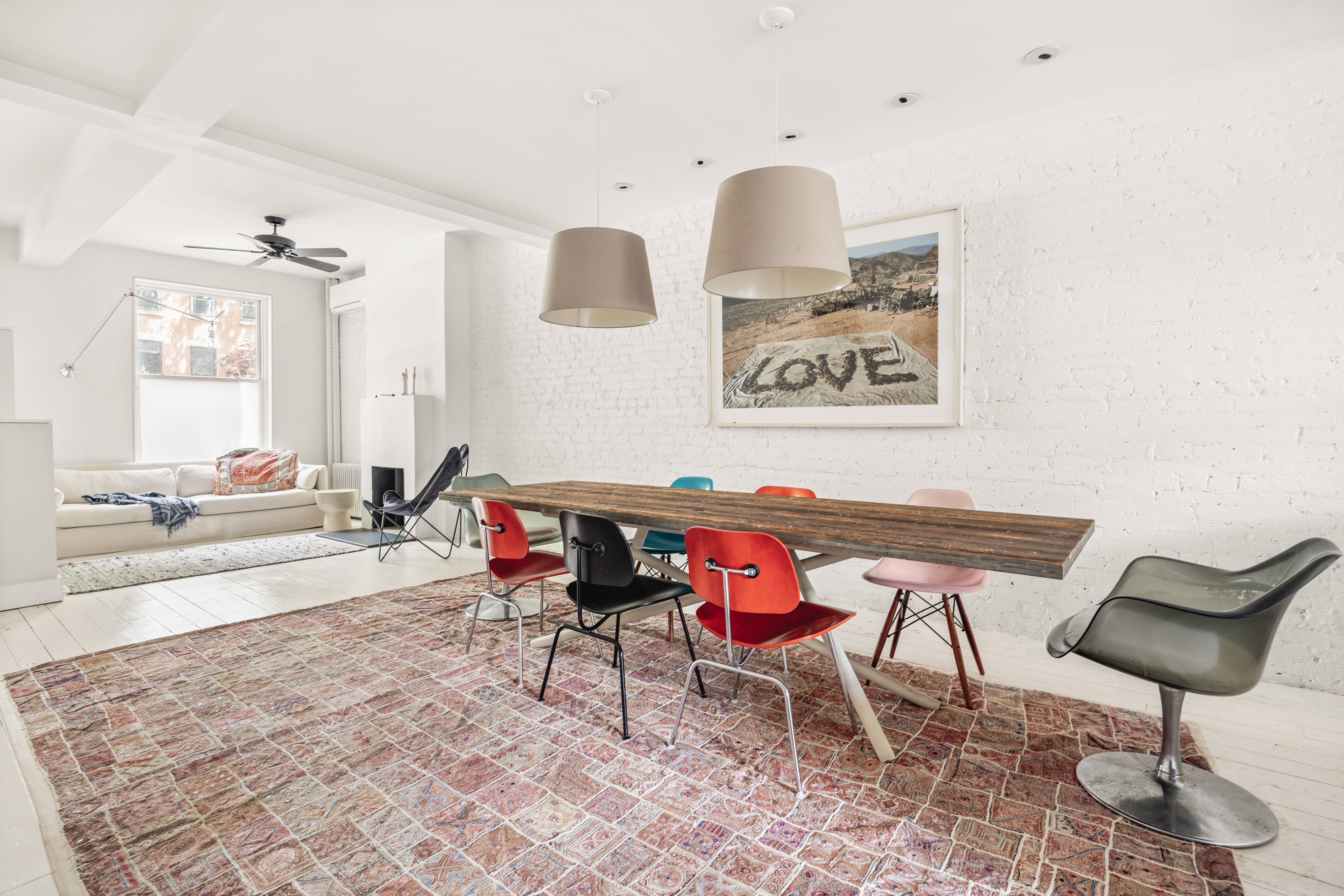 a room with furniture and wooden floor