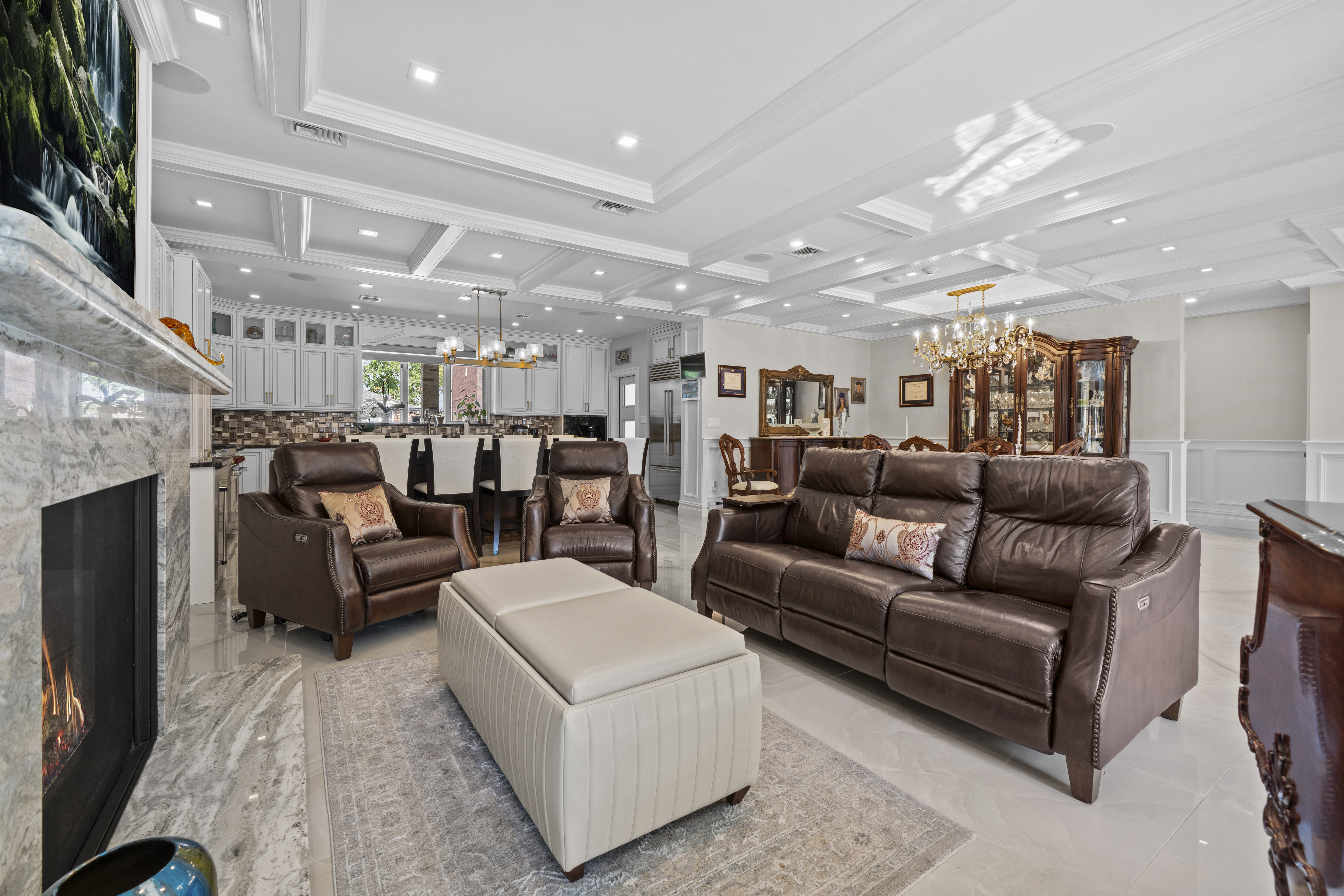 2253 East 64th Street Brooklyn, NY 11234 - Photo 13 of 45 a living room with furniture and a flat screen tv