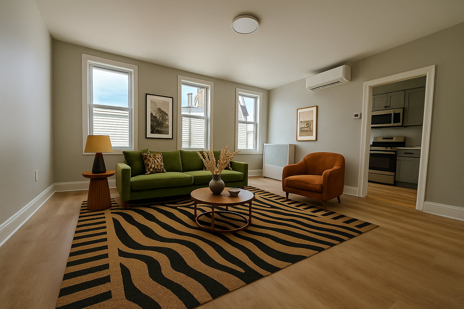 733 Metropolitan Avenue, Unit 3 Brooklyn, NY 11211 - Photo 2 of 13 a living room with furniture a couch and windows