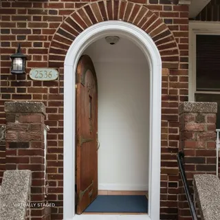 a close view of a fireplace