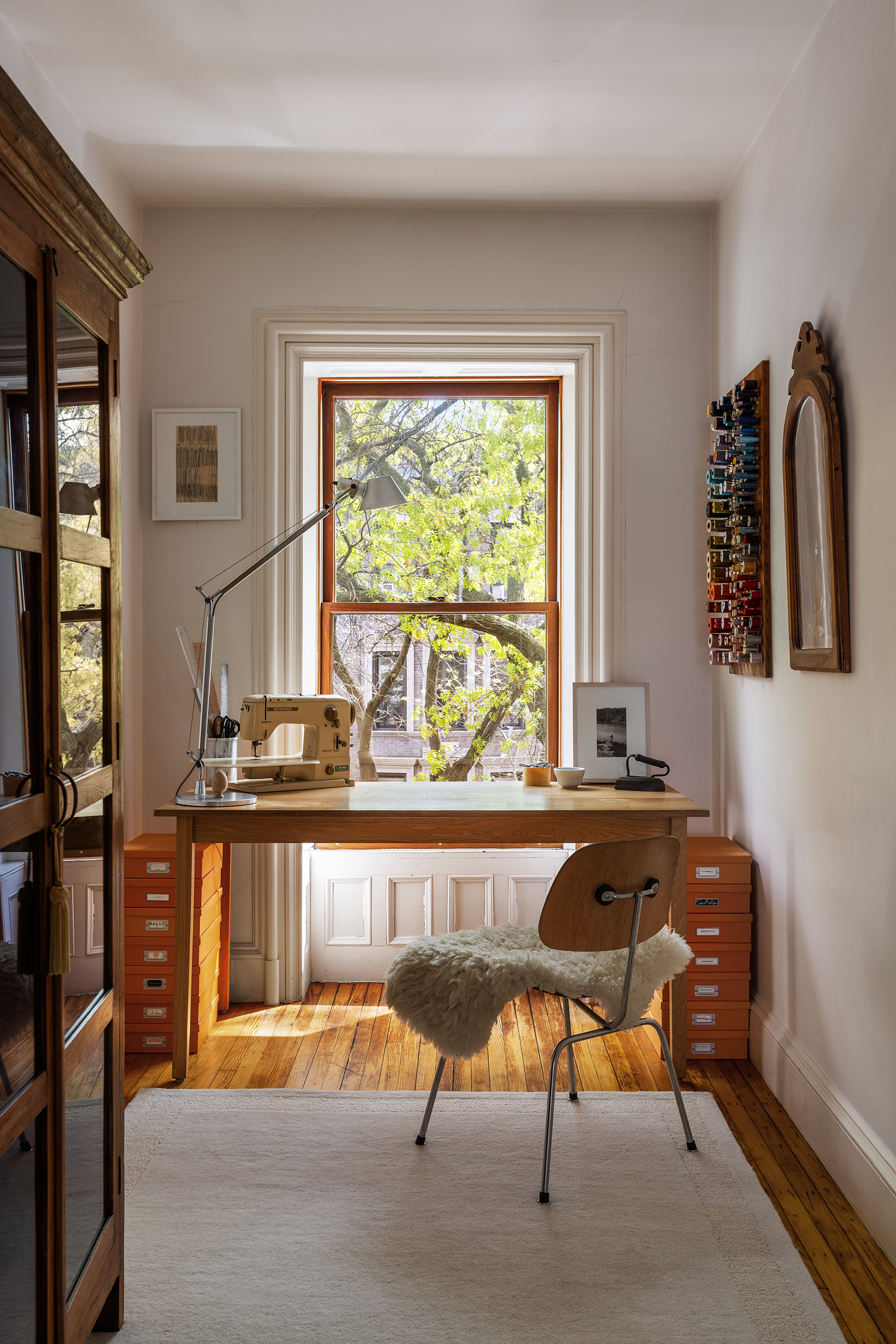 177 Prospect Place Brooklyn, NY 11238 - Photo 36 of 42 a living room with furniture a window and a flat screen tv