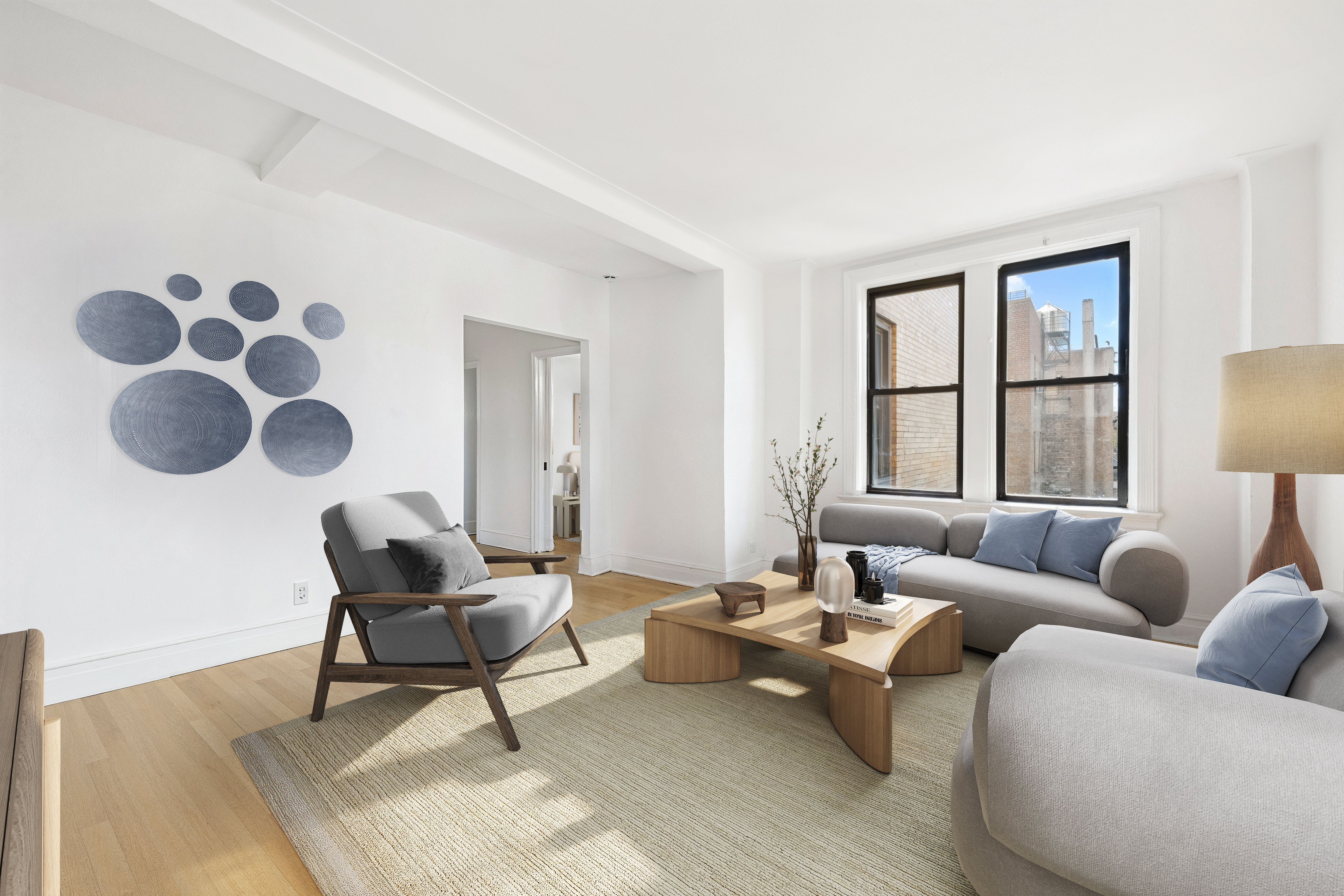473 West End Avenue, Unit 13D Manhattan, NY 10024 - Photo 5 of 13 a living room with furniture and a window