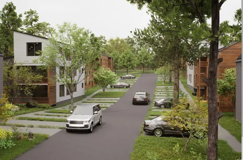 a car parked on the side of the road