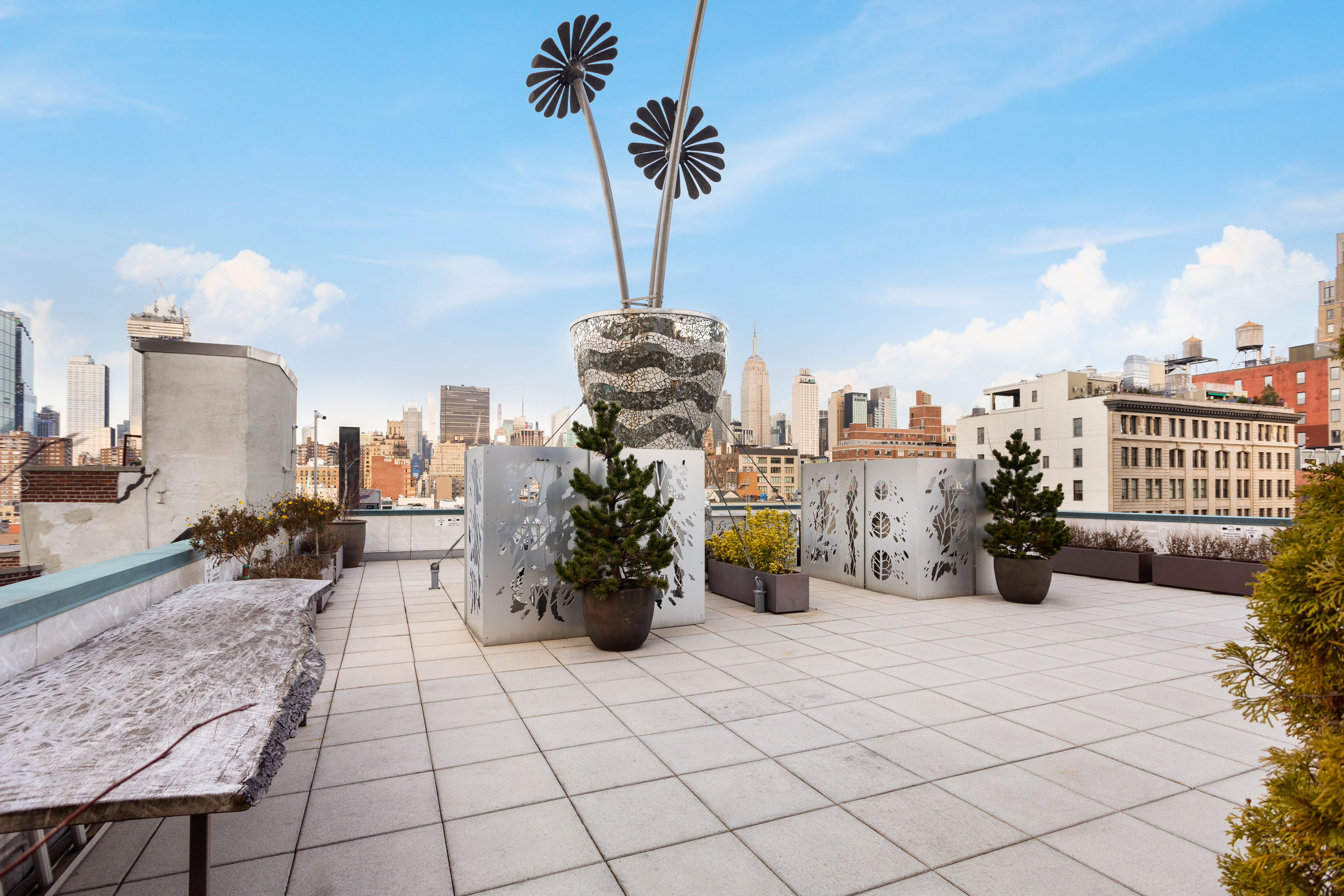 305 West 16th Street, Unit 5B Manhattan, NY 10011 - Photo 11 of 15 a view of a terrace with furniture