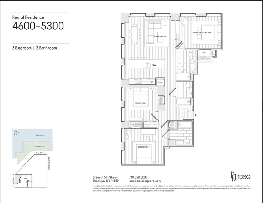 5 South 5th Street, Unit 5300 Brooklyn, NY 11249 - Photo 28 of 28 a picture of a bench in front of a gate
