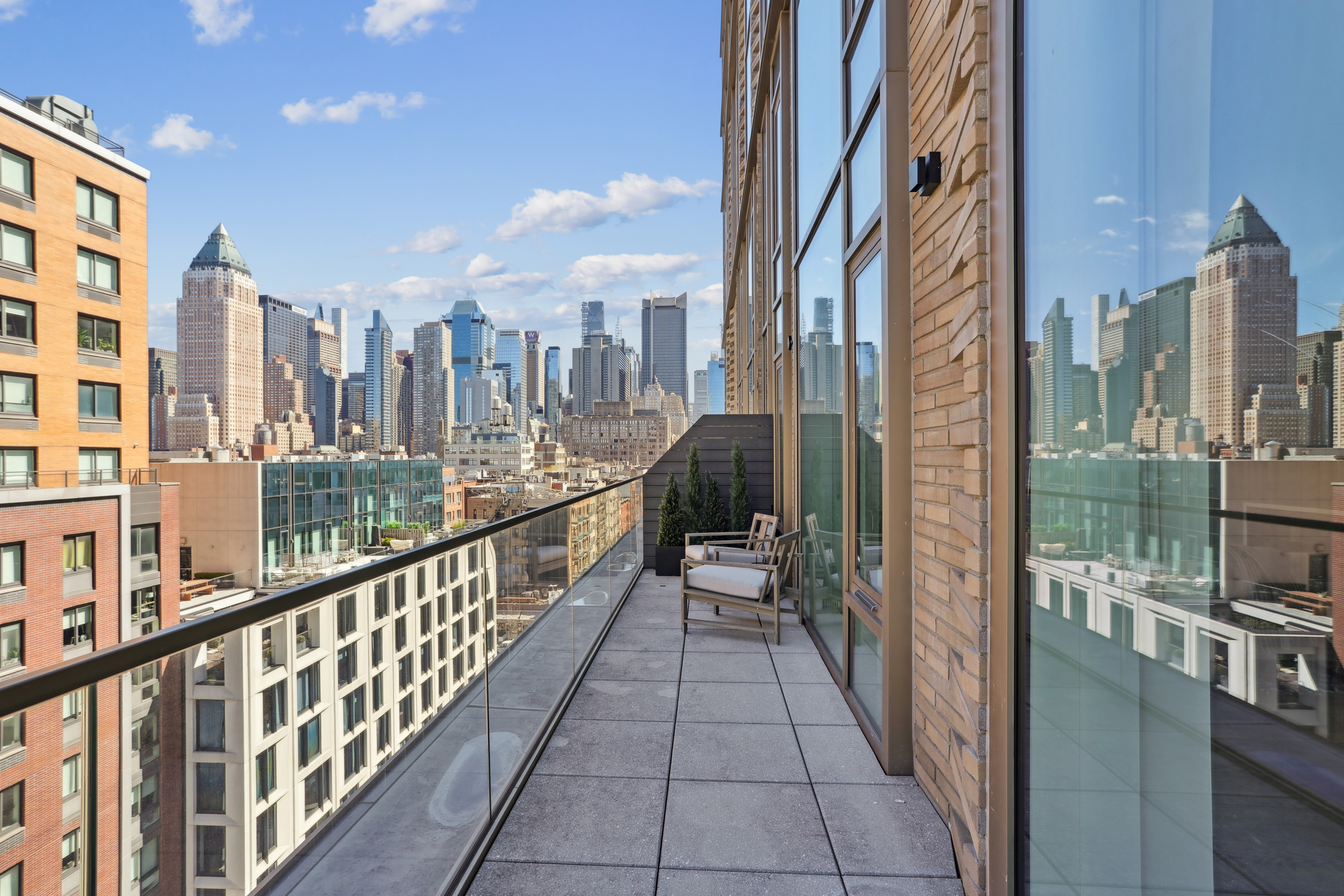 505-513 West 43rd Street, Unit 10B Manhattan, NY 10036 - Photo 5 of 22 a view of a balcony