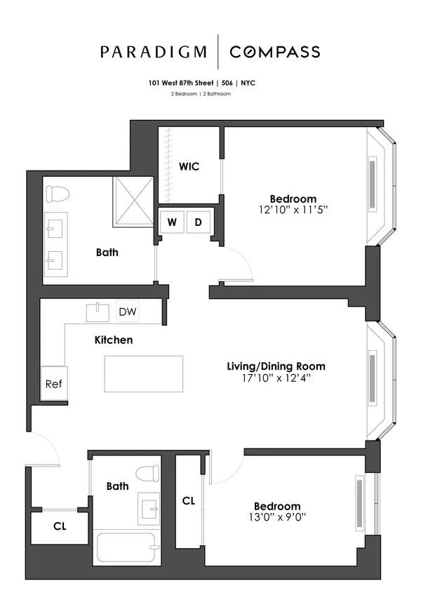 $7,750 | 101 West 87th Street, Unit 506 | Upper West Side