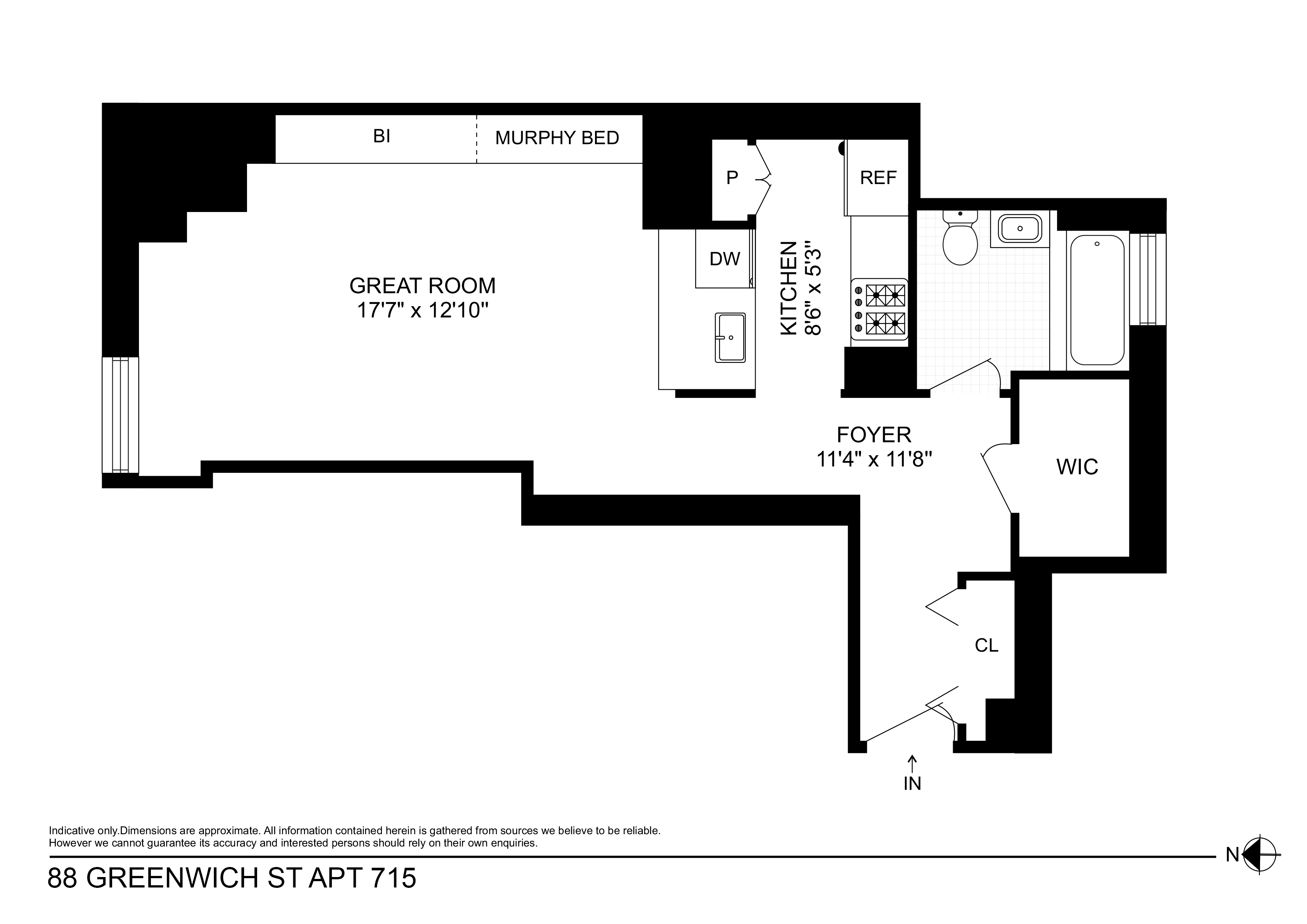 88 Greenwich Street, Unit 715 Manhattan, NY 10006 - Photo 15 of 15
