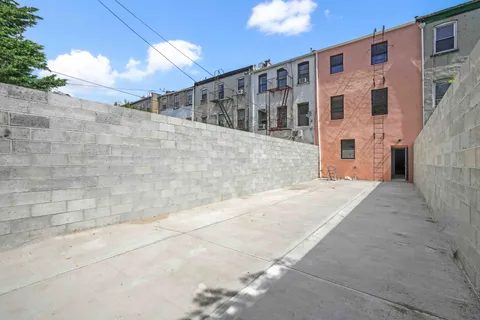 a front view of a building