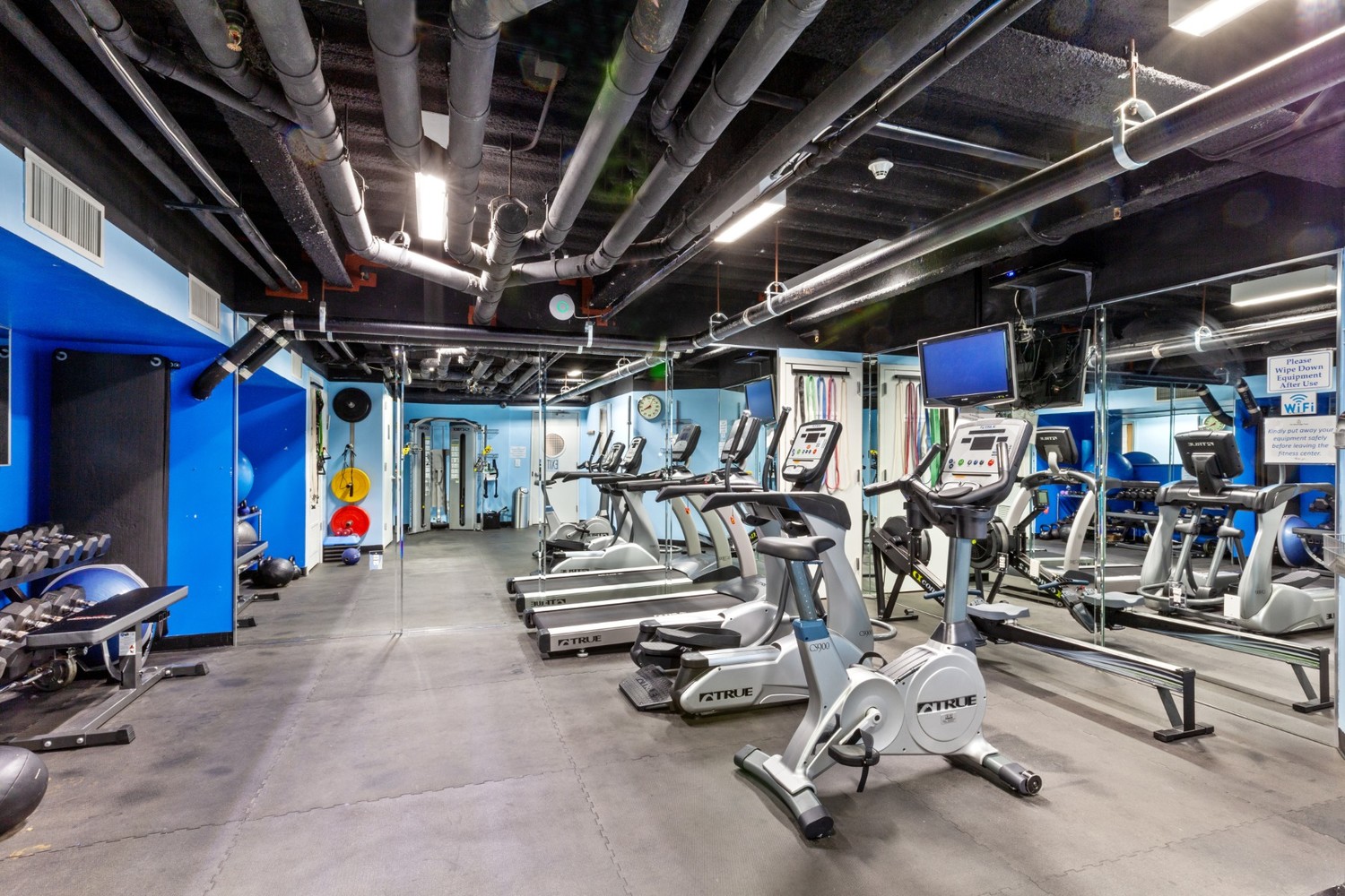 603 West 148th Street, Unit 10A Manhattan, NY 10031 - Photo 8 of 11 a view of a room with gym equipment