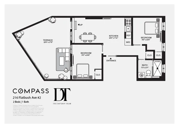 $5,995 | 216 Flatbush Avenue, Unit 2 | Park Slope