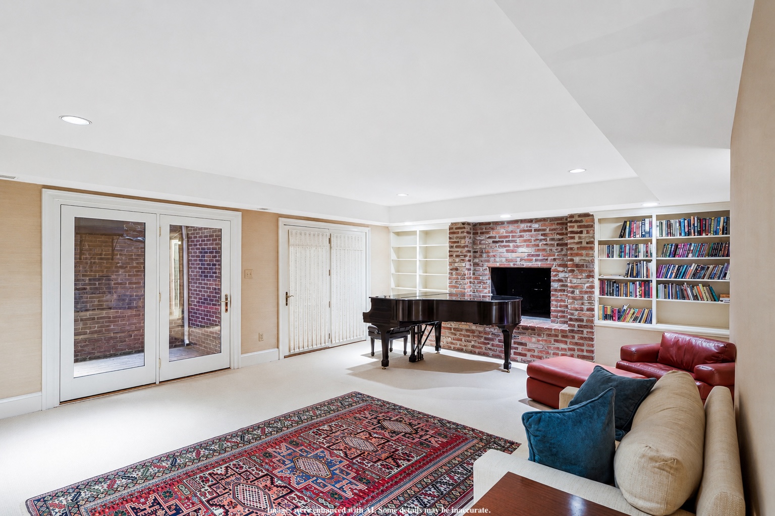 4753 Reservoir Road Northwest Washington, DC 20007 - Photo 36 of 51 a living room with furniture and a fireplace