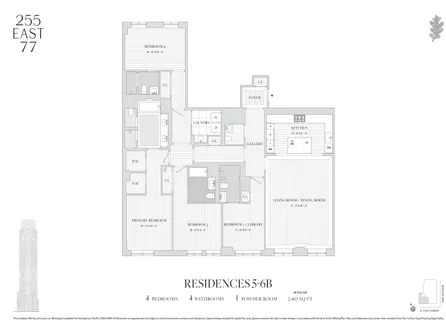 $5,700,000 | 255 East 77th Street, Unit 6B | Upper East Side