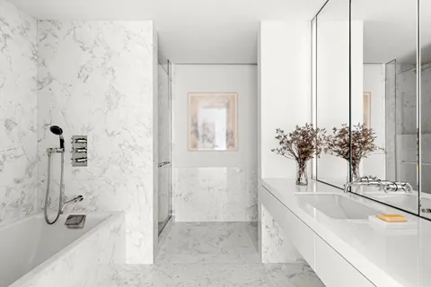 a front view of a multi story building