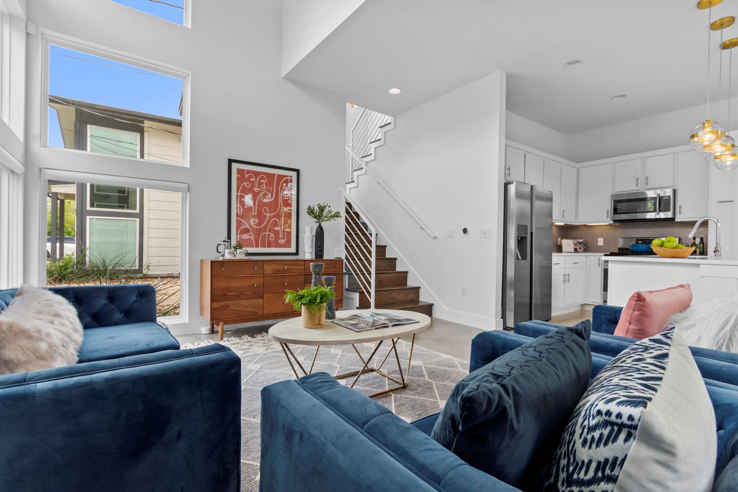 513 West Croslin Street, Unit A Austin, TX 78752 - Photo 11 of 39 a living room with furniture and a couch