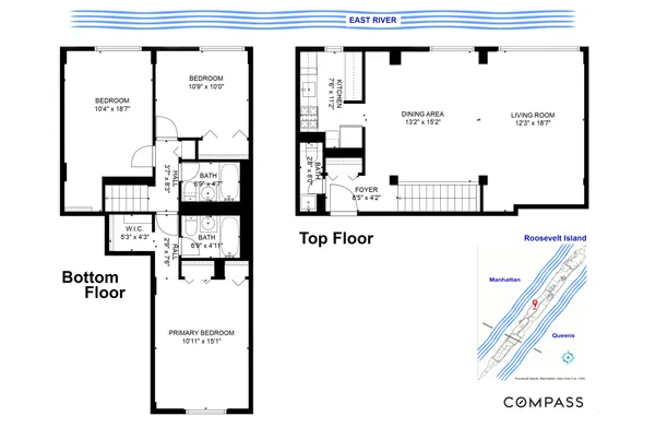 $1,280,000 | 555 Main Street, Unit 1315 | Roosevelt Island
