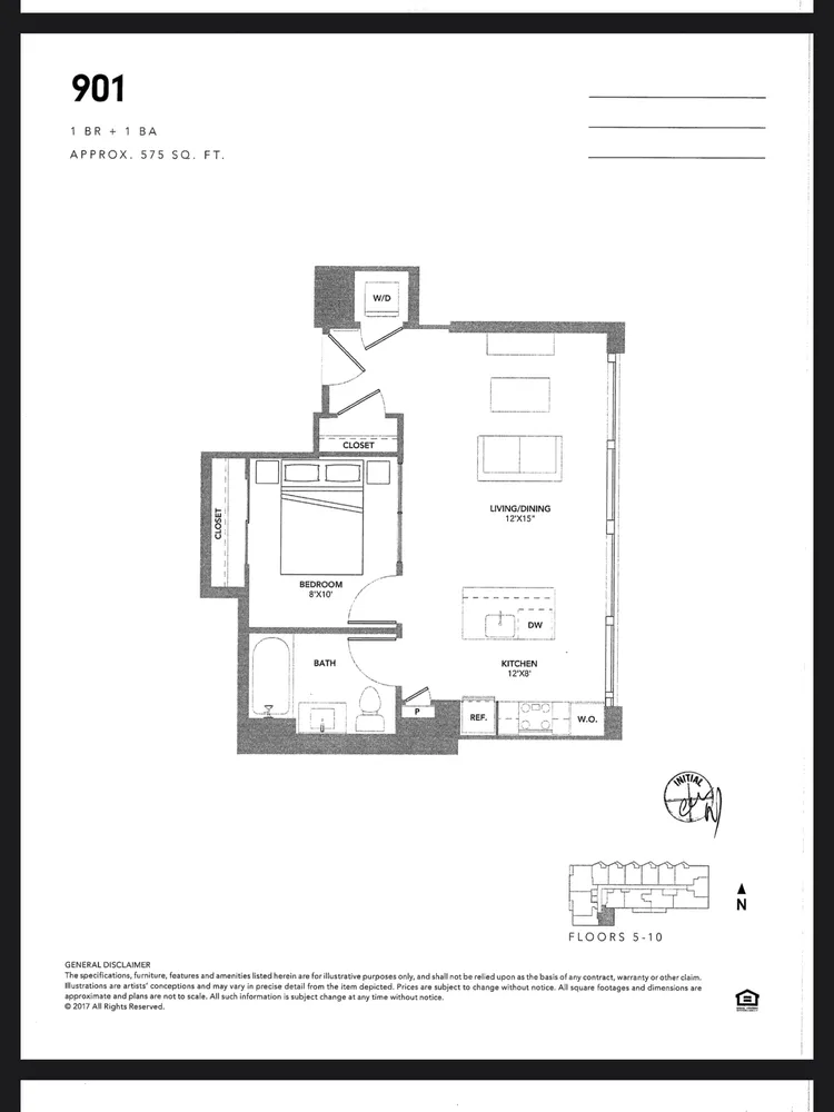 $434,900 | 1300 4th Street Southeast, Unit 901, Washington, DC 20003