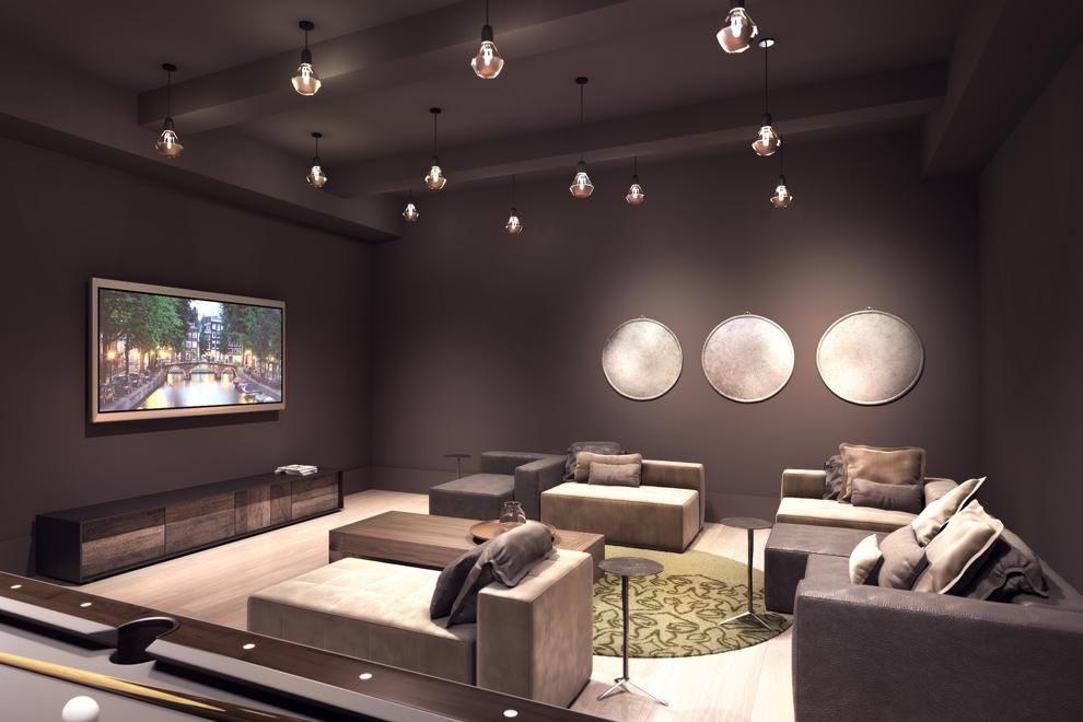 404 Park Avenue South, Unit 5B Manhattan, NY 10016 - Photo 11 of 16 a living room with furniture and a flat screen tv