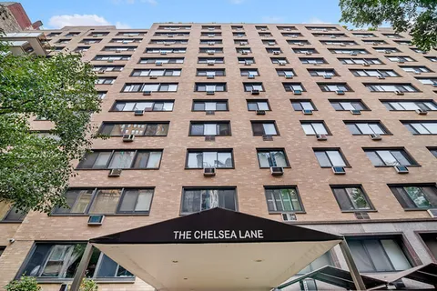 a front view of a building