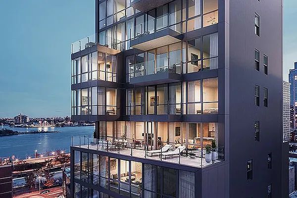 front view of a house with a ocean view