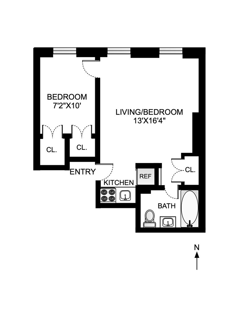 48 Livingston Street, Unit 3F Brooklyn, NY 11201 - Photo 11 of 11 a picture of a bench in front of a wall