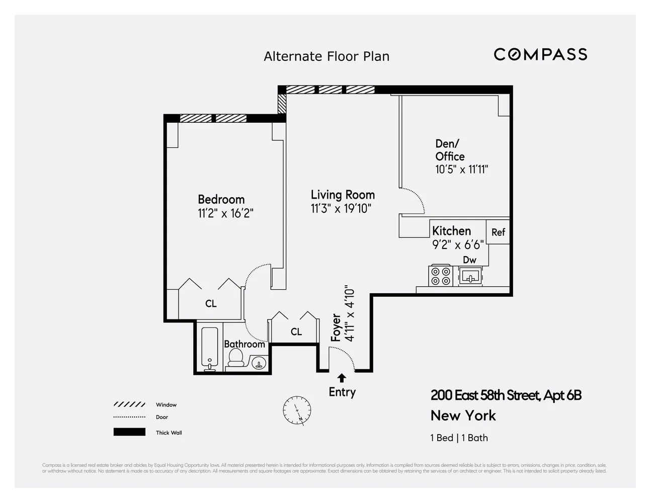 $875,000 | 200 East 58th Street, Unit 6B | Midtown East