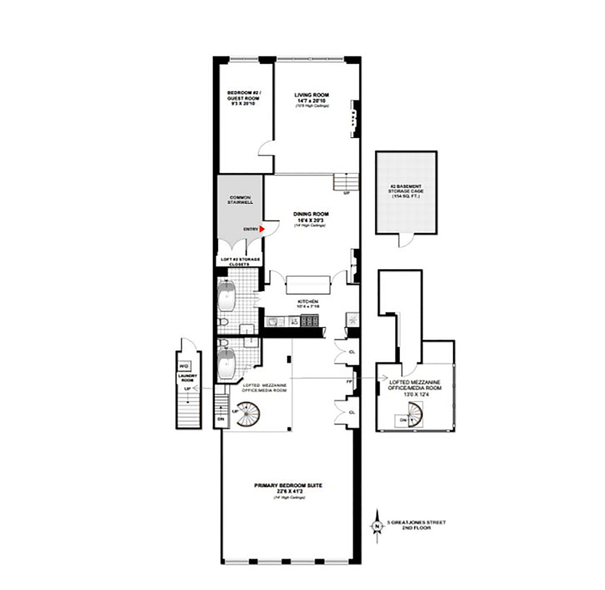 5 Great Jones Street, Unit 2 Manhattan, NY 10012 - Photo 8 of 8 Gallery Image 8