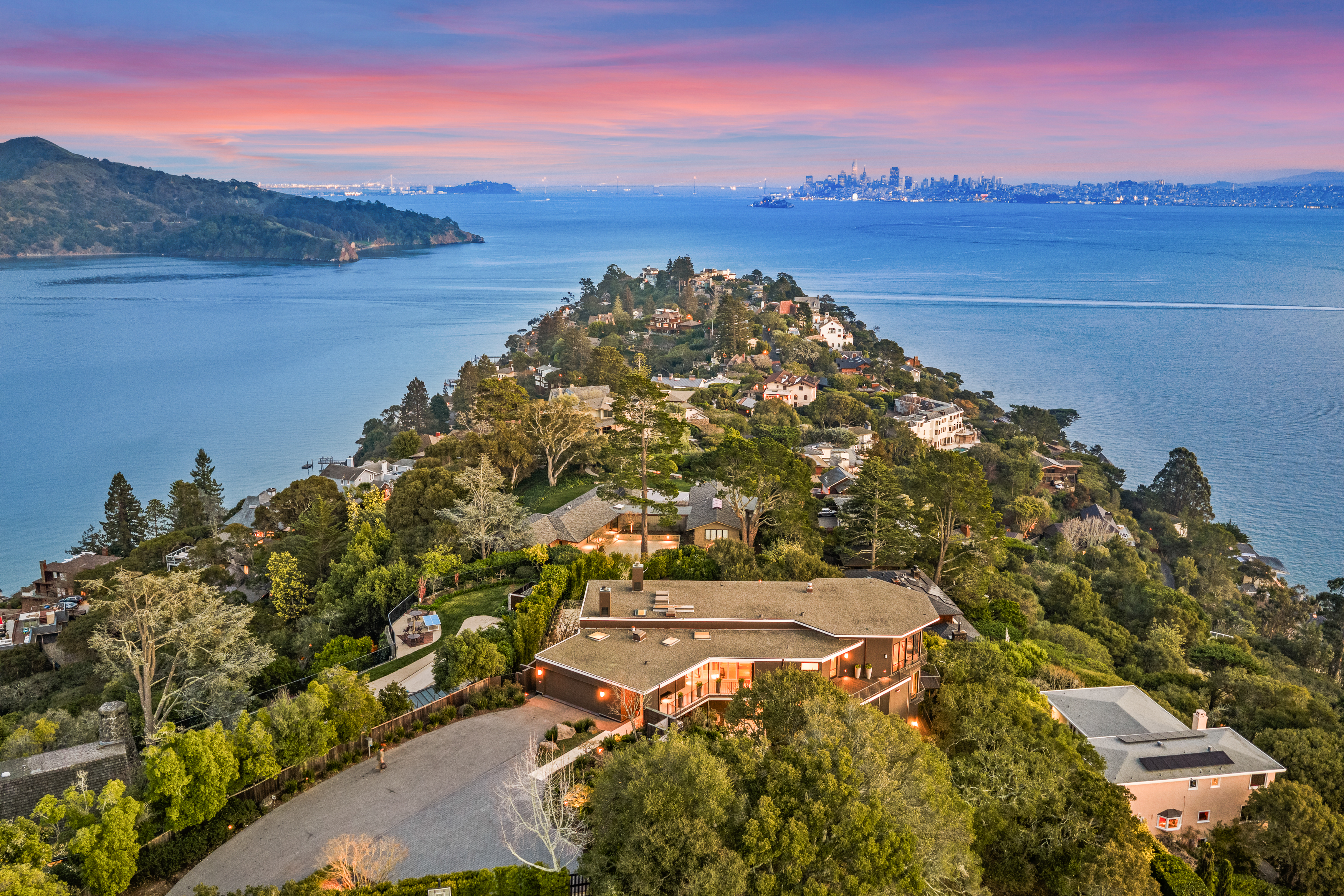 20 Crest Road Belvedere, CA 94920 - Photo 59 of 66 a view of a city with ocean view