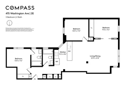 $1,575,000 | 475 Washington Avenue, Unit 2E | Clinton Hill