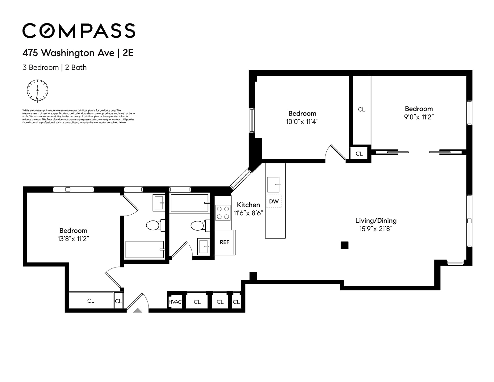 475 Washington Avenue 2E Clinton Hill Brooklyn NY 11238