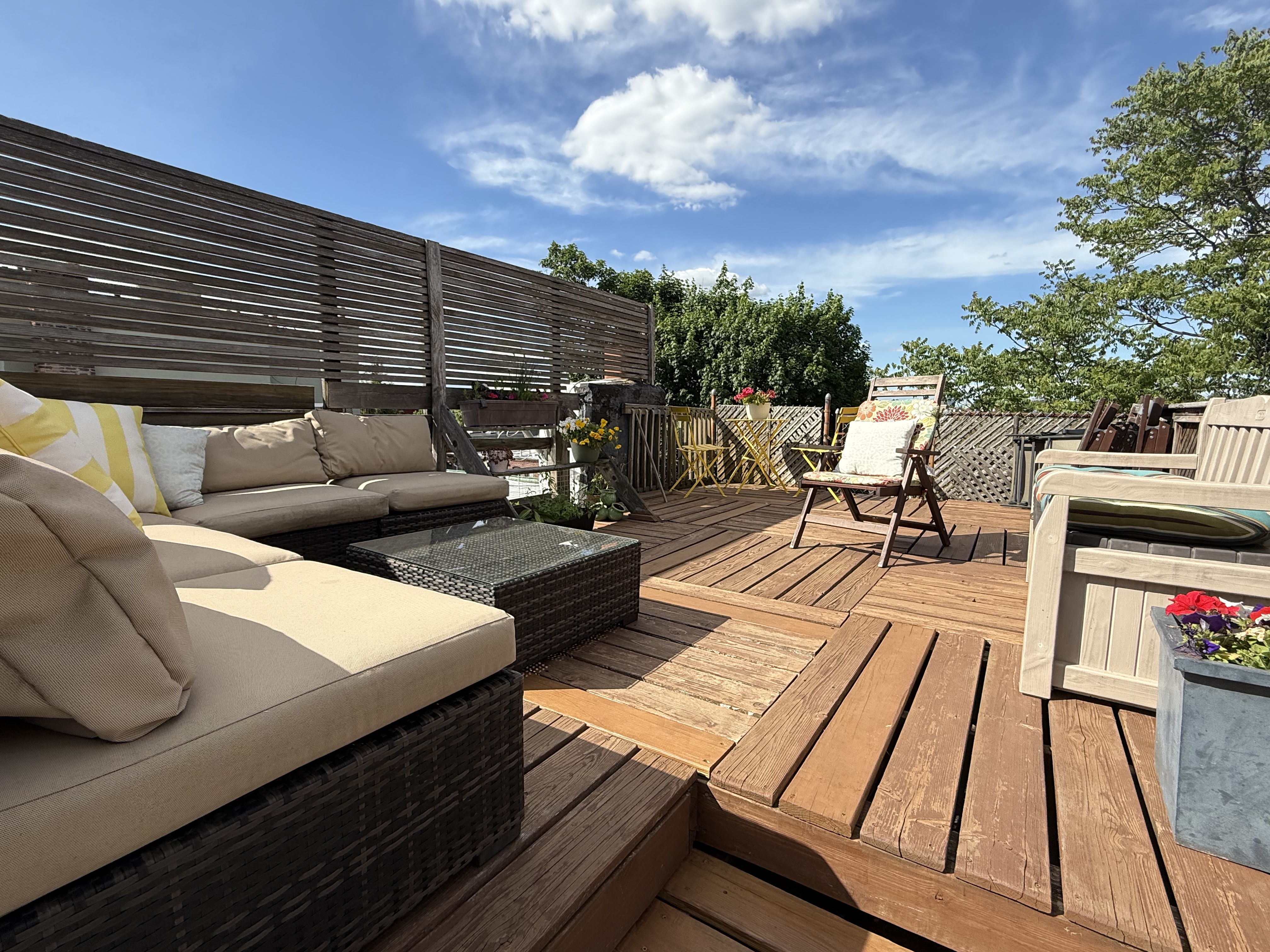 491 12th Street, Unit 2 Brooklyn, NY 11215 - Photo 1 of 21 a terrace with outdoor seating and trees