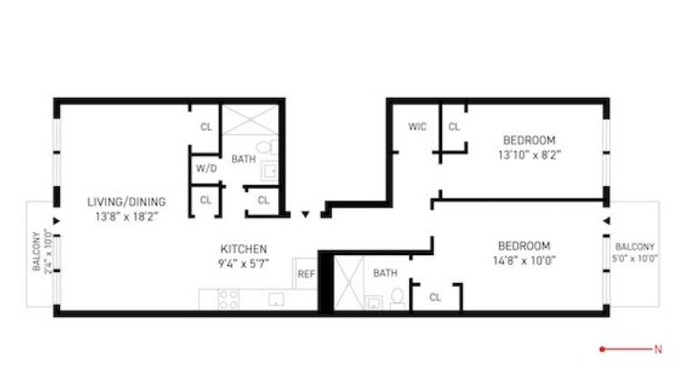 42 Rochester Avenue, Unit 3 Brooklyn, NY 11233 - Photo 17 of 18 a picture of a floor plan