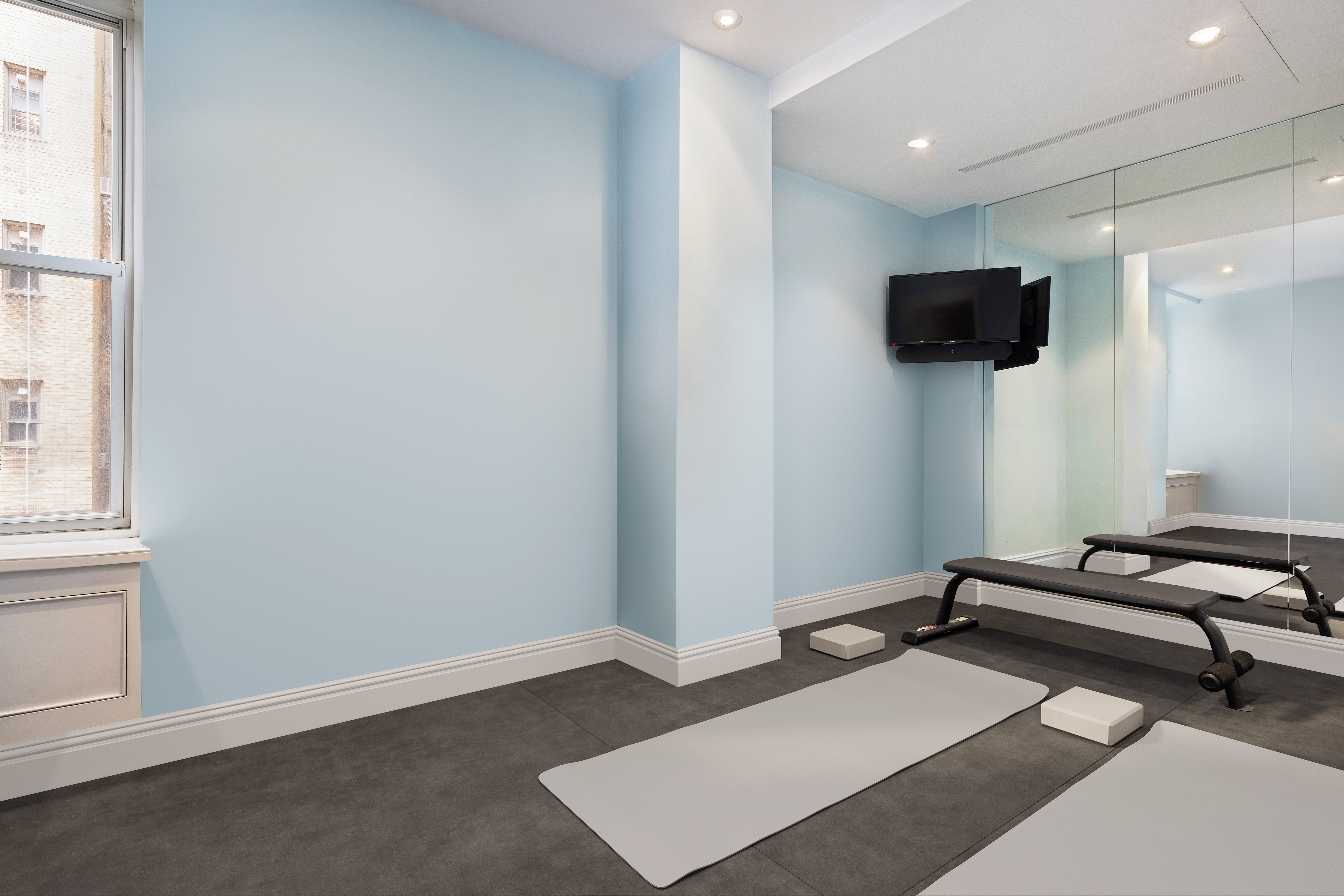 325 West End Avenue, Unit 6AB Manhattan, NY 10023 - Photo 21 of 22 a room with pool table and windows