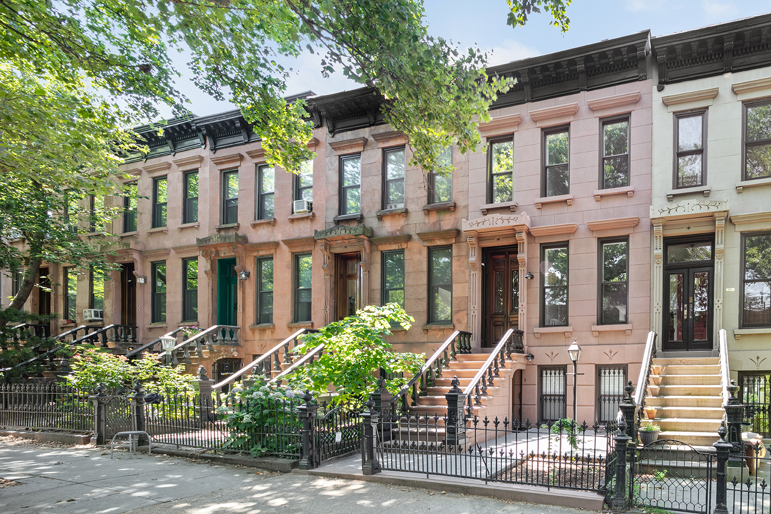 428 5th Street Brooklyn, NY 11215 - Photo 25 of 26 a front view of a building with garden