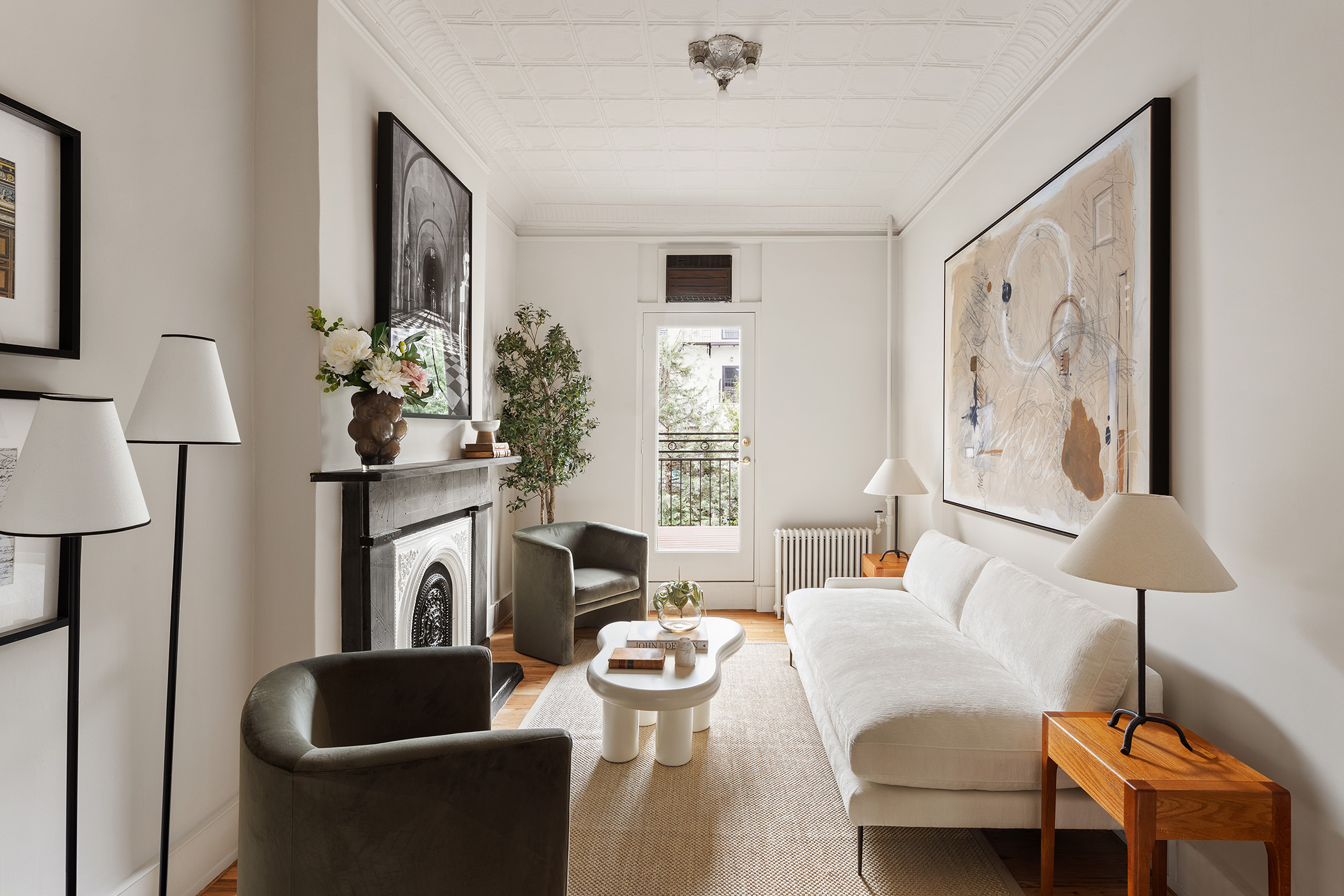 115 A 2nd Place Brooklyn, NY 11231 - Photo 12 of 27 a living room with furniture and a lamp