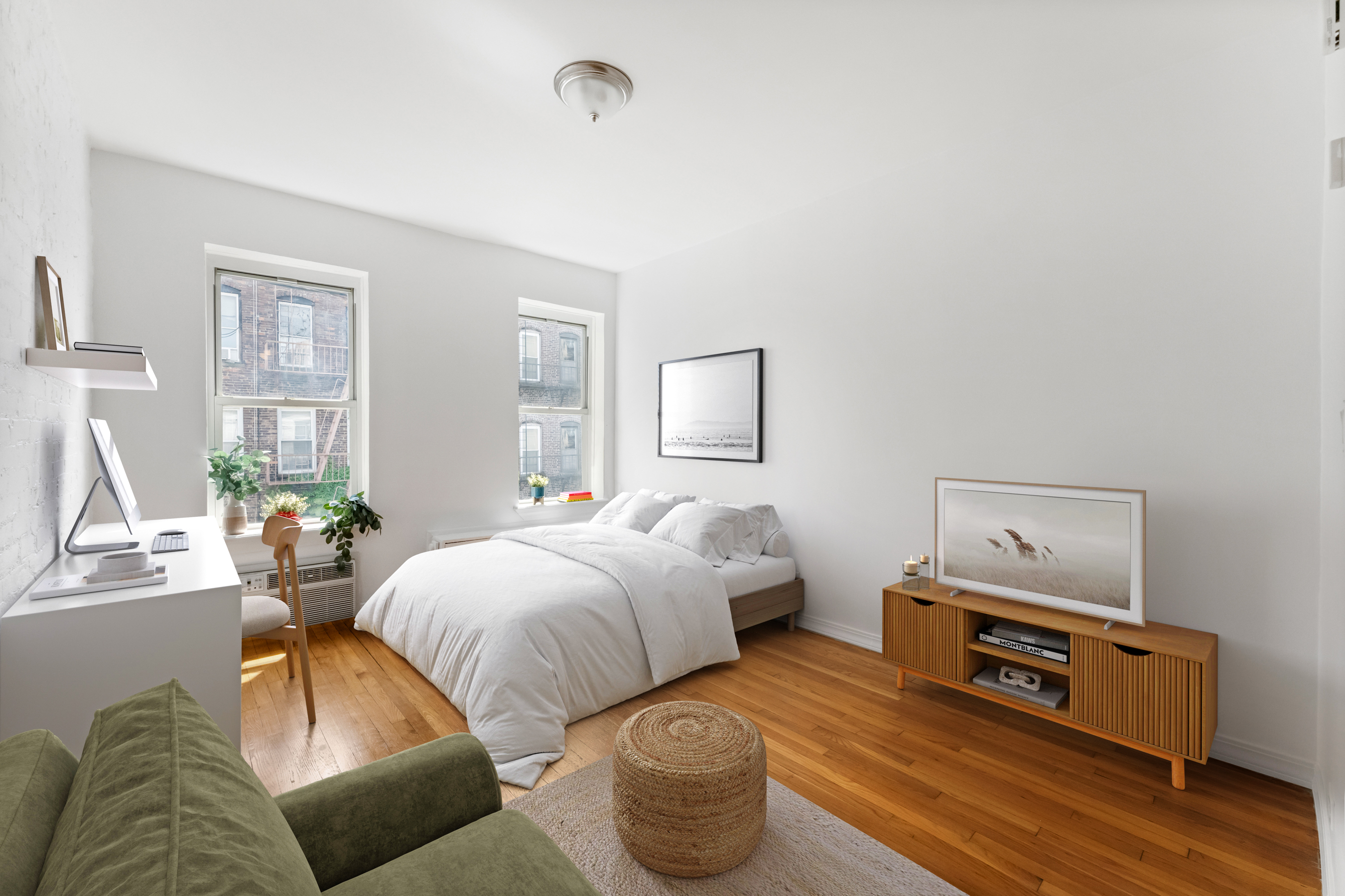 482 East 74th Street, Unit 5C Manhattan, NY 10021 - Photo 3 of 8 a bedroom with furniture and wooden floor