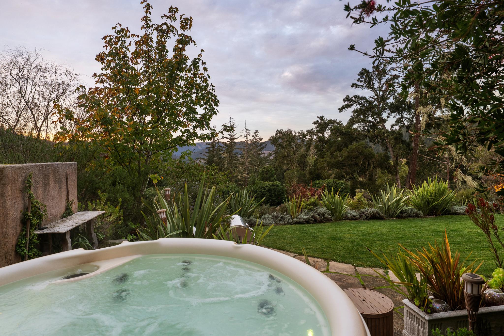 12 Chaparral Lane San Geronimo, CA 94963 - Photo 17 of 19 a view of a swimming pool with a garden