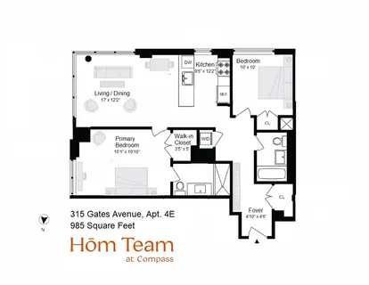 $1,250,000 | 315 Gates Avenue, Unit 4E | Bedford-Stuyvesant