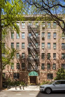 front view of a building with a street