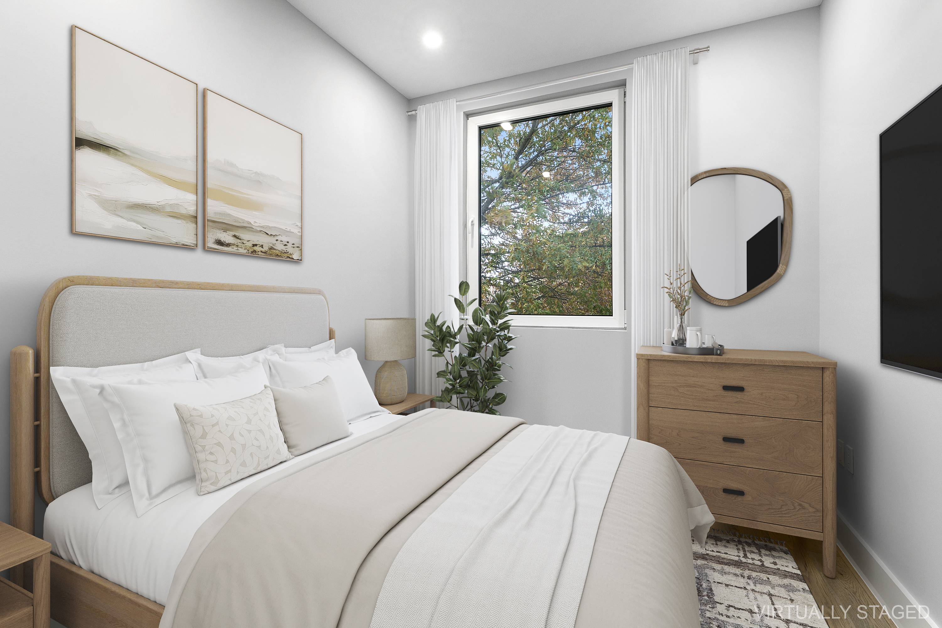 434 Throop Avenue, Unit 2 Brooklyn, NY 11221 - Photo 11 of 20 a bedroom with a bed and a window