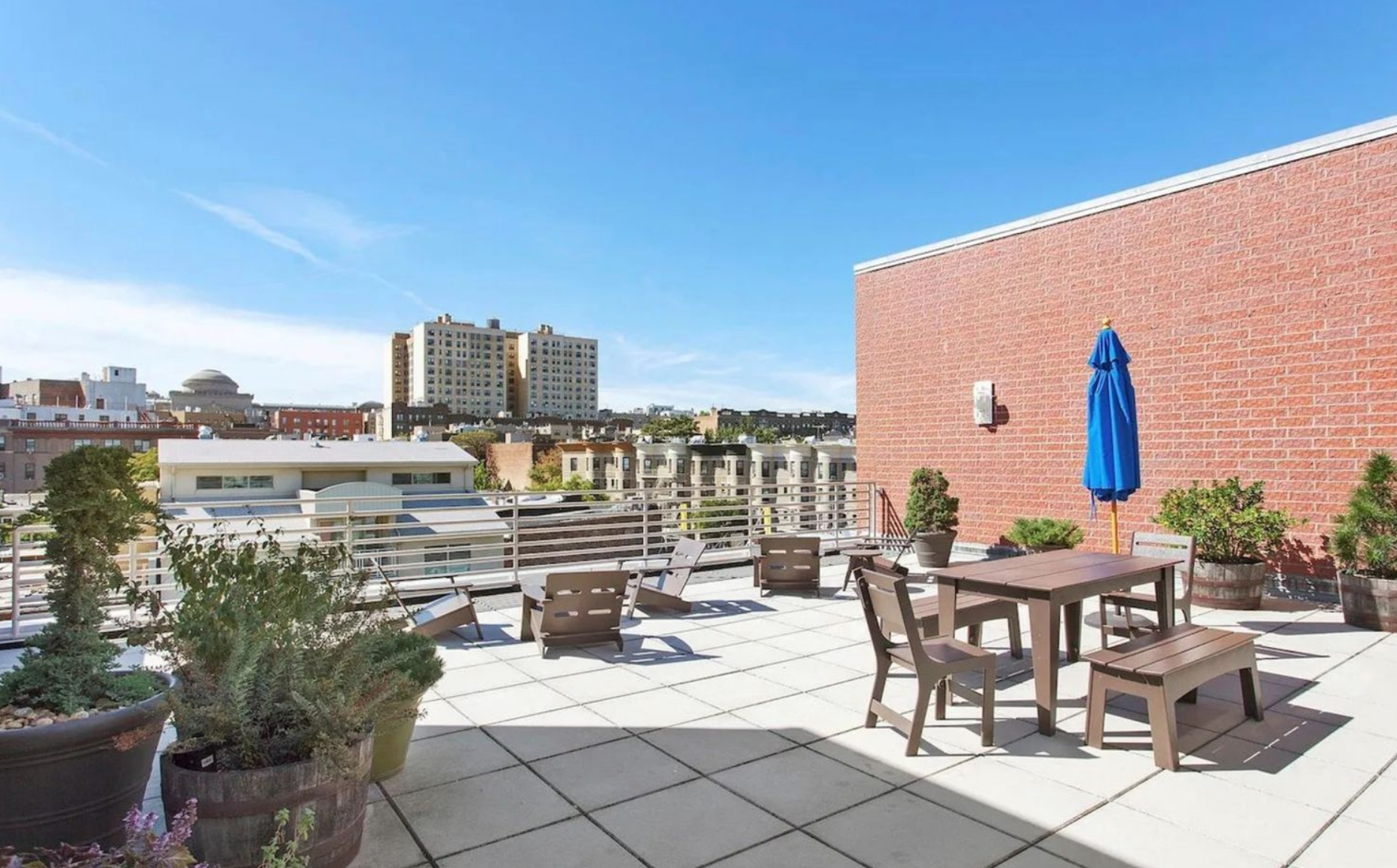 475 Sterling Place, Unit 3A Brooklyn, NY 11238 - Photo 22 of 23 a view of a terrace with furniture and city view