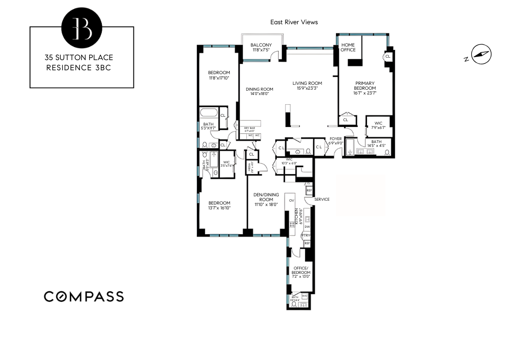 35 Sutton Place, Unit 3BC Manhattan, NY 10022 - Photo 20 of 20