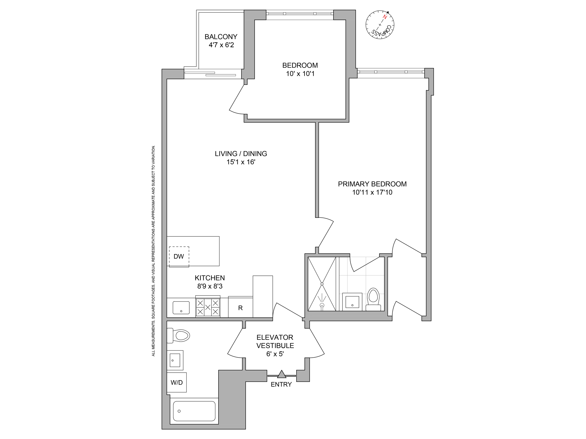 1972 Ocean Avenue, Unit 4A Brooklyn, NY 11230 - Photo 18 of 18 a picture of a floor plan