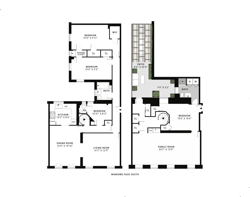 311 West 97th Street, Unit 1W Manhattan, NY 10025 - Photo 14 of 15 a picture of a floor plan