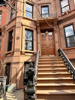 a front view of a building