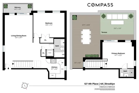$1,500,000 | 127 4th Place, Unit 4A | Carroll Gardens