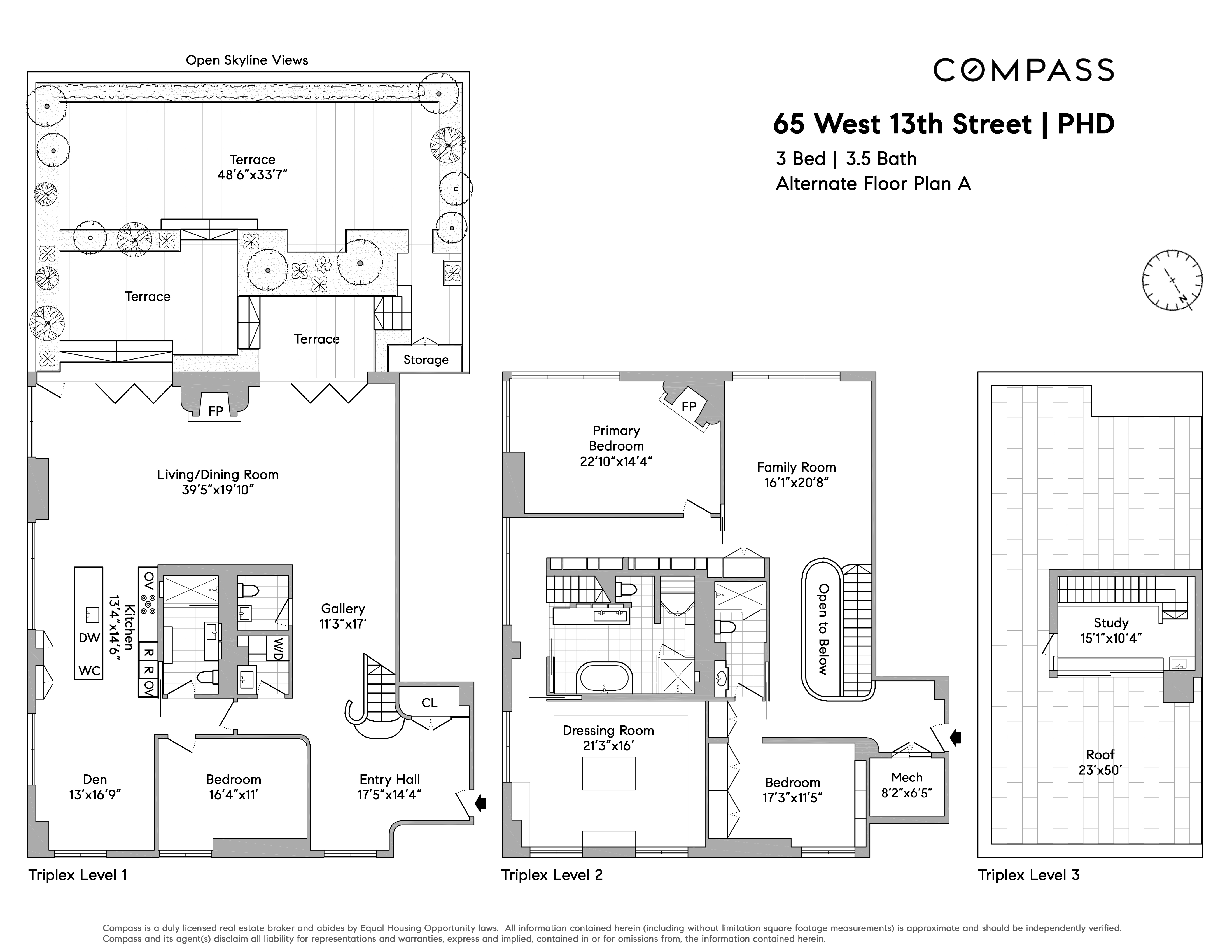65 West 13th Street PHD Greenwich Village New York NY 10011