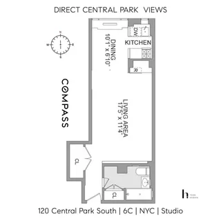 $845,000 | 120 Central Park South, Unit 6C | Central Park South
