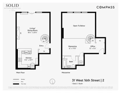 $1,250,000 | 31 West 16th Street, Unit 2 | Flatiron